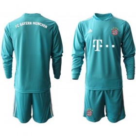 Bayern München Målmand Børn Hjemme Fodboldsæt 2020-21 L/S (+ Korte bukser)